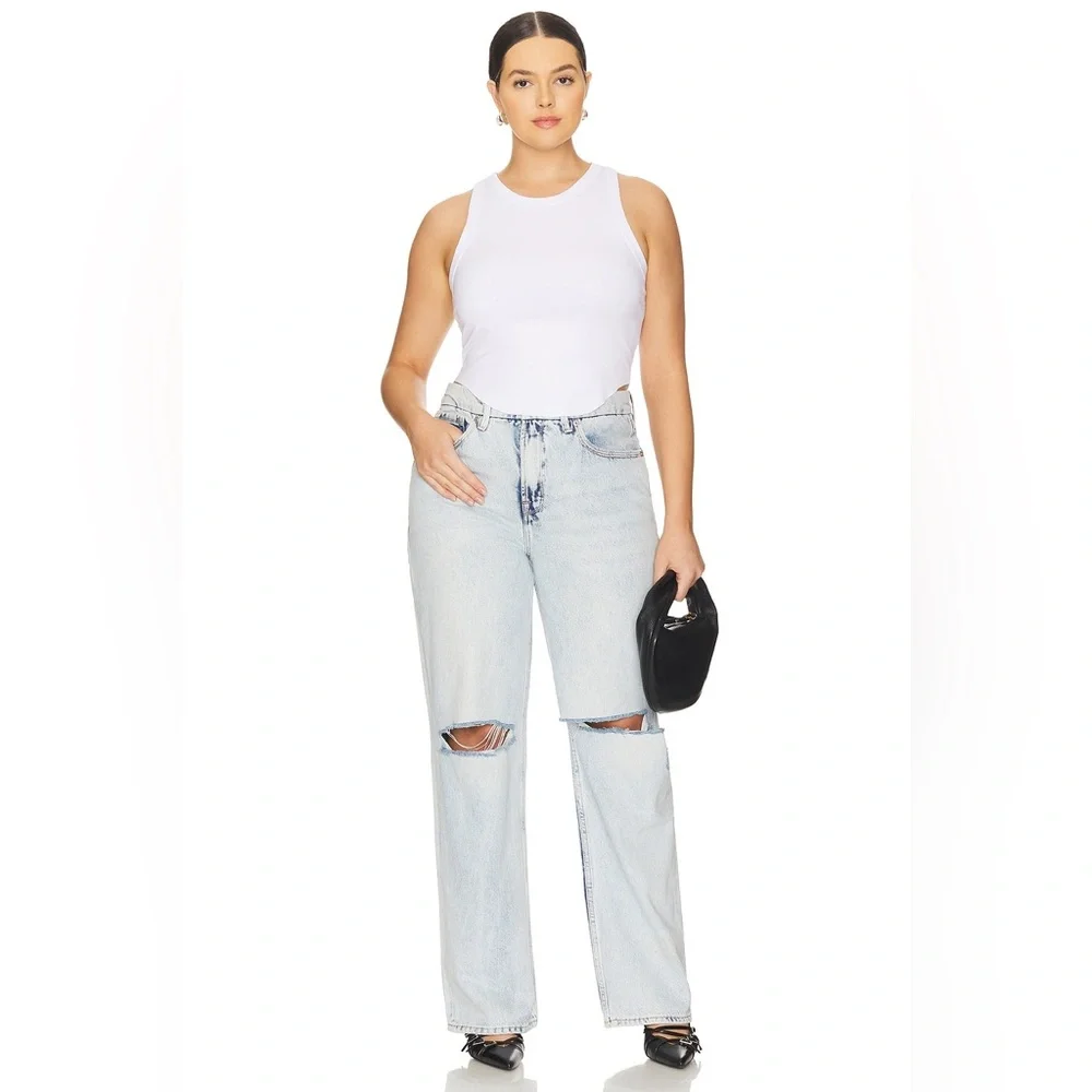 Good American Distressed Good 90’s Relaxed Jeans size 15 EUC - Picture 8 of 16